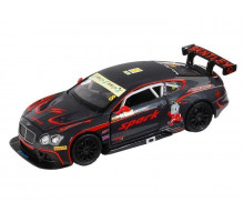 Машина "АВТОПАНОРАМА" Bentley Continental GT3, черный, 1/32, в/к 17,5*13,5*9 см