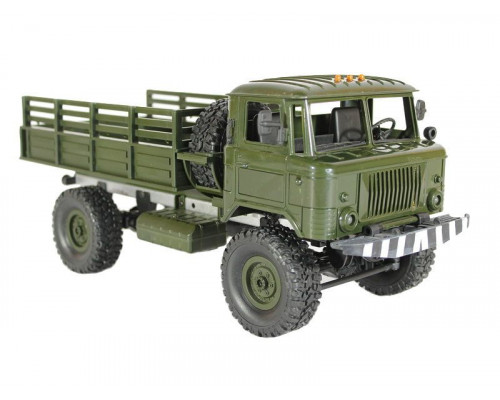 Радиоуправляемая машина MN MODEL ГАЗ-66 грузовая (зеленая) 4WD 2.4G 1/16 RTR