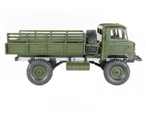 Радиоуправляемая машина MN MODEL ГАЗ-66 грузовая (зеленая) 4WD 2.4G 1/16 RTR