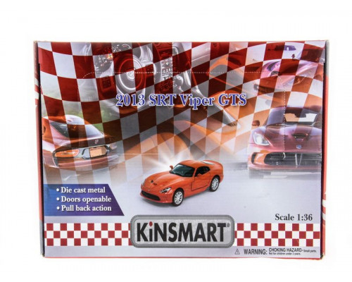 Машина Kinsmart SRT Viper GTS 1:40  б/к