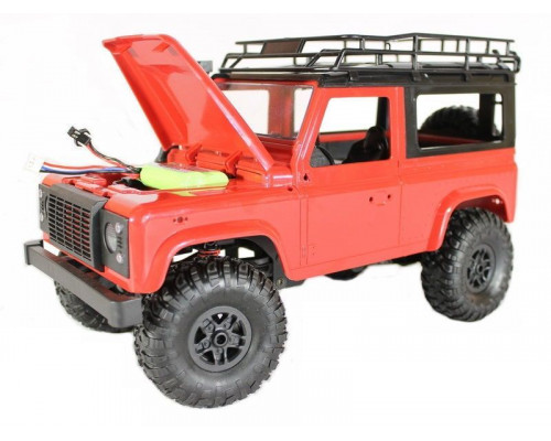 Радиоуправляемая машина MN MODEL английский внедорожник Defender (красный) 4WD 2.4G 1/12 RTR