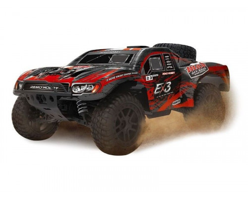 Радиоуправляемый шорт-корс Remo Hobby EX3 Brushless (красный) 4WD 2.4G 1/10 RTR