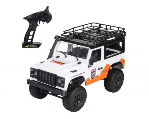 Радиоуправляемая машина MN MODEL английский внедорожник Defender  D90 (белый) 4WD 2.4G 1/12 RTR