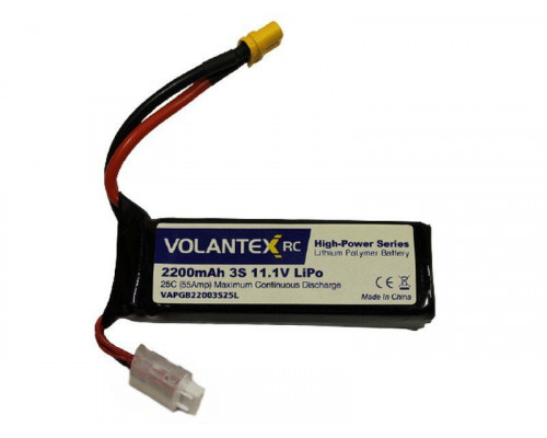 Аккумулятор Li-Po 2200mAh, 11,1V XT60 для катера Volantex RC Vector SR65