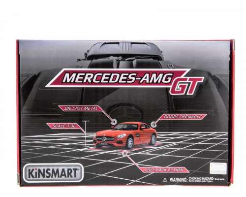 Машина Kinsmart 1:38 Mercedes-AMG GT в асс. инерция (1/12шт.) б/к