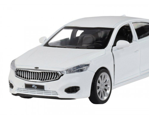 Машина АВТОПАНОРАМА KIA K7, белый, 1/41, инерция, в/к 17,5*12,5*6,5 см