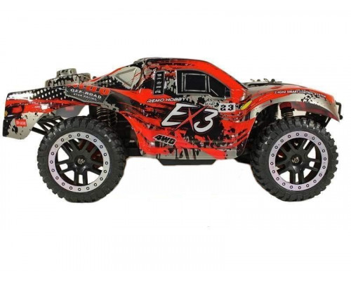 Радиоуправляемый шорт-корс Remo Hobby EX3 UPGRADE (красный) 4WD 2.4G 1/10 RTR