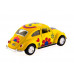 Машина Kinsmart 1967 Volkswagen Classical Beetle with printing инерция (1/12шт.) 1:32 б/к