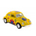 Машина Kinsmart 1967 Volkswagen Classical Beetle with printing инерция (1/12шт.) 1:32 б/к