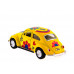 Машина Kinsmart 1967 Volkswagen Classical Beetle with printing инерция (1/12шт.) 1:32 б/к