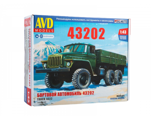 Сборная модель AVD Автомобиль 43202 бортовой, 1/43