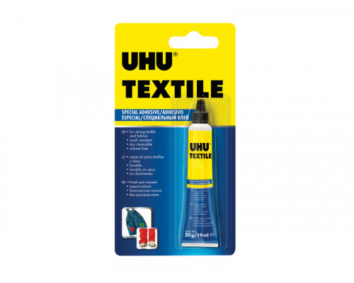 Клей для текстиля UHU Textil, 19 г, блистер