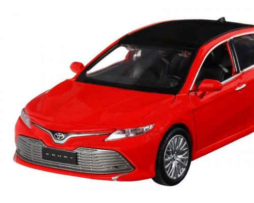 Машина АВТОПАНОРАМА Toyota Camry, красный, 1/32, свет, звук, инерция, в/к 17,5*13,5*9 см