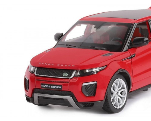 Машина АВТОПАНОРАМА Land Rover Range Rover Evoque, красный, 1/24, в/к 24,5*12,5*10,5 см