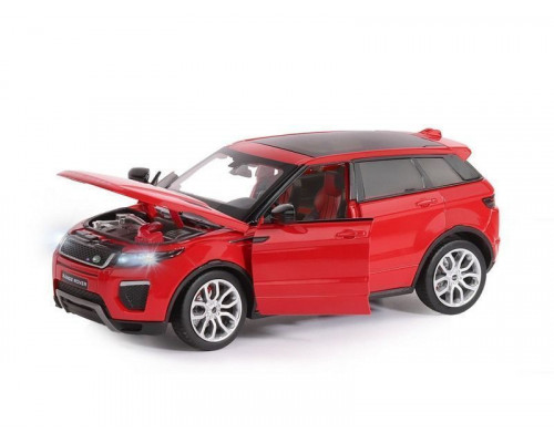 Машина АВТОПАНОРАМА Land Rover Range Rover Evoque, красный, 1/24, в/к 24,5*12,5*10,5 см