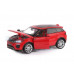 Машина АВТОПАНОРАМА Land Rover Range Rover Evoque, красный, 1/24, в/к 24,5*12,5*10,5 см