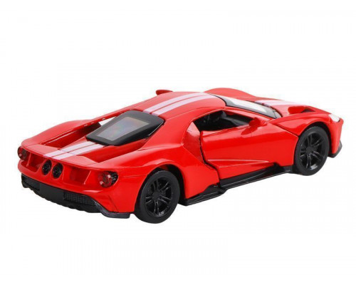 Машина АВТОПАНОРАМА Ford GT, красный, 1/42, инерция, откр. двери, в/к 17,5*12,5*6,5 см