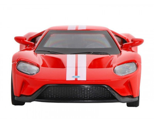 Машина АВТОПАНОРАМА Ford GT, красный, 1/42, инерция, откр. двери, в/к 17,5*12,5*6,5 см