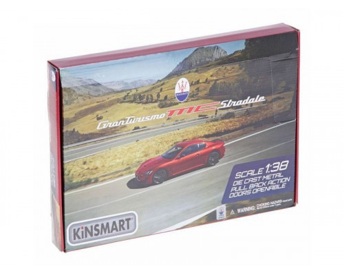 Машина Kinsmart 1:38 Maserati GranTurismo MC Stradale инерция (1/12шт.) б/к