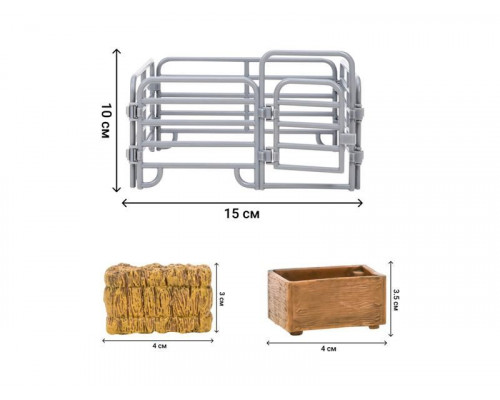 Игрушки фигурки MASAI MARA ММ205-031 в наборе серии На ферме, 8 пр.