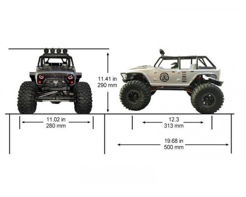 Радиоуправляемый краулер Remo Hobby Open-Topped Jeeps 4WD 2.4G 1/10 RTR