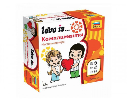 Настольная игра ZVEZDA Love is … Комплименты, семейная