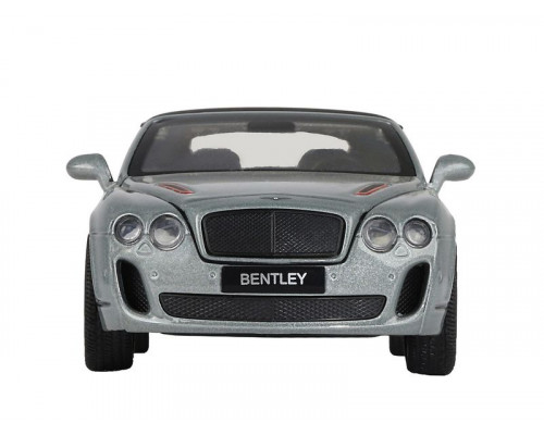 Машина АВТОПАНОРАМА Bentley Continental Supersports ISR, серебряный, 1/32, в/к 17,5*13,5*9 см