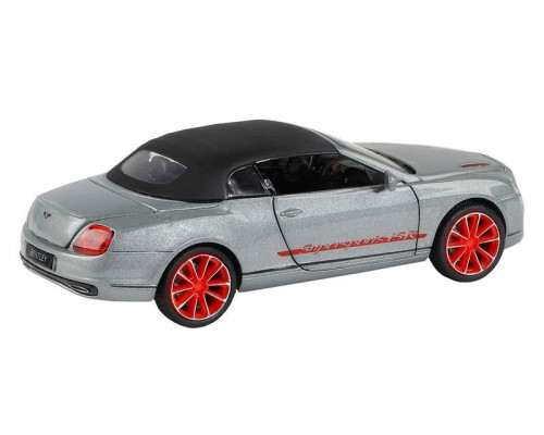 Машина АВТОПАНОРАМА Bentley Continental Supersports ISR, серебряный, 1/32, в/к 17,5*13,5*9 см