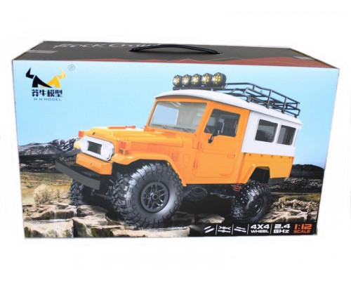 Радиоуправляемая машина MN MODEL японский внедорожник FJ45 (оранжевый) 4WD 2.4G 1/12 RTR