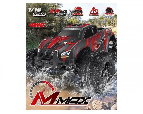 Радиоуправляемый монстр Remo Hobby MMAX (красный) 4WD 2.4G 1/10 RTR