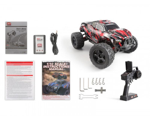 Радиоуправляемый монстр Remo Hobby MMAX (красный) 4WD 2.4G 1/10 RTR