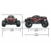 Радиоуправляемый монстр Remo Hobby MMAX (красный) 4WD 2.4G 1/10 RTR