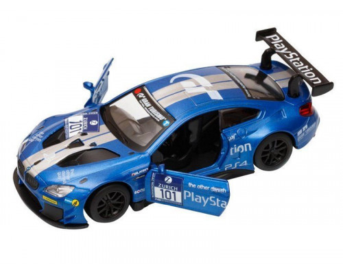 Машина АВТОПАНОРАМА BMW M6, синий, 1/44, инерция, в/к 17,5*12,5*6,5 см