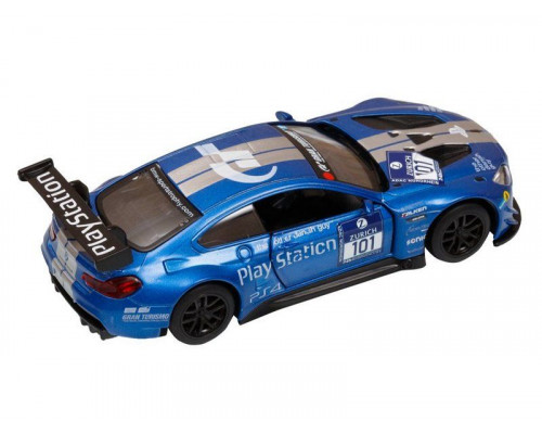 Машина АВТОПАНОРАМА BMW M6, синий, 1/44, инерция, в/к 17,5*12,5*6,5 см