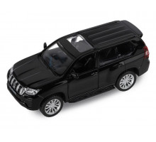 Машина "АВТОПАНОРАМА" Land Cruiser Prado, черный, 1/42, инерция, в/к 17,5*12,5*6,5 см