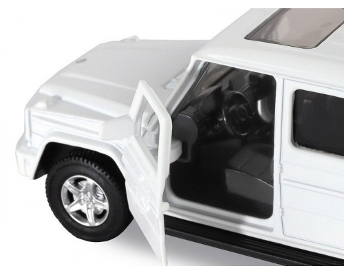 Машина АВТОПАНОРАМА Mercedes-Benz G350d, белый, 1/42, инерция, в/к 17,5*12,5*6,5 см