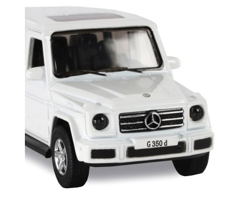 Машина АВТОПАНОРАМА Mercedes-Benz G350d, белый, 1/42, инерция, в/к 17,5*12,5*6,5 см