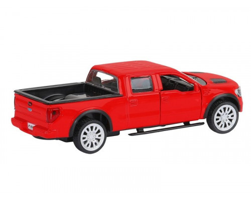 Машина АВТОПАНОРАМА Ford F-150 SVT Raptor-2, красный, 1/52, инерция, в/к 17,5*12,5*6,5 см