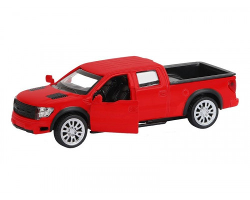 Машина АВТОПАНОРАМА Ford F-150 SVT Raptor-2, красный, 1/52, инерция, в/к 17,5*12,5*6,5 см