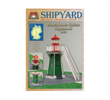 Сборная картонная модель Shipyard маяк Bunthauser Spitze Lighthouse (№54), 1/87