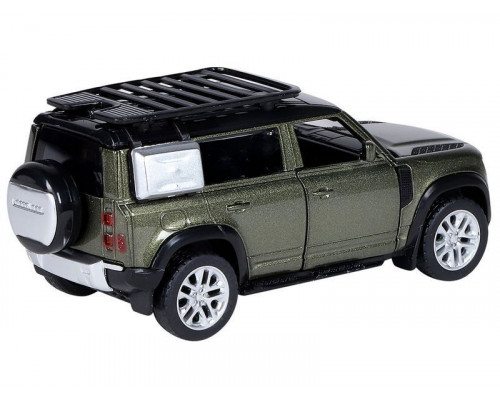 Машина АВТОПАНОРАМА Land Rover Defender 110, 1/43, оливковый, инерция, в/к 17,5*12,5*6,5 см