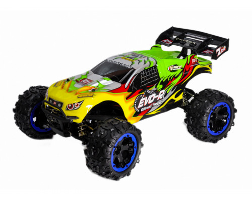 Радиоуправляемая трагги Remo Hobby EVO-R Brushless (зеленая) 4WD 2.4G 1/8 RTR