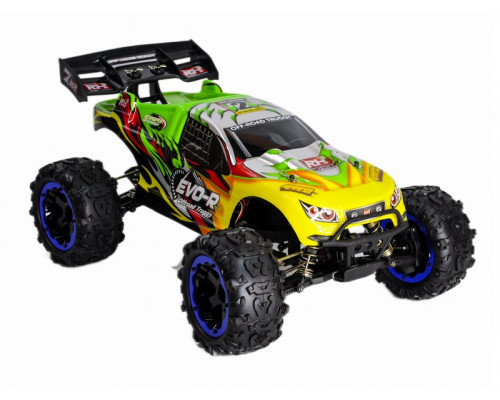 Радиоуправляемая трагги Remo Hobby EVO-R Brushless (зеленая) 4WD 2.4G 1/8 RTR