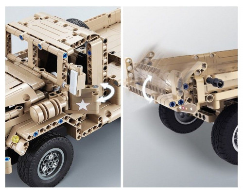 Радиоуправляемый конструктор CADA deTech военный грузовик (545 деталей)