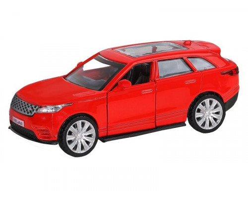 Машина АВТОПАНОРАМА Land Rover Range Rover Velar, красный, 1/42, инерция, в/к 17,5*12,5*6,5 см