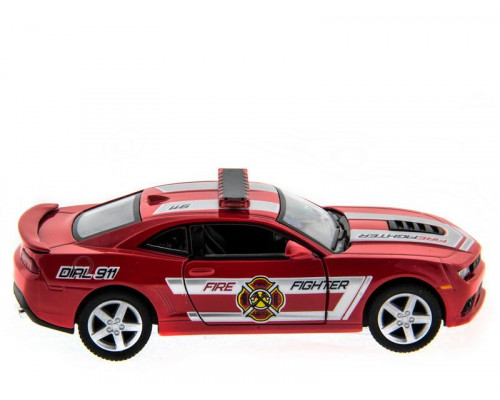 Машина Kinsmart 1:38 Chevrolet Camaro 2014 (Police/Fire) инерция (1/12шт.) б/к