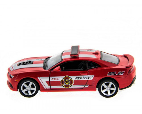 Машина Kinsmart 1:38 Chevrolet Camaro 2014 (Police/Fire) инерция (1/12шт.) б/к