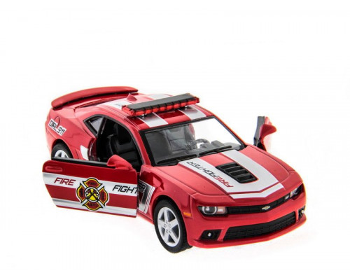 Машина Kinsmart 1:38 Chevrolet Camaro 2014 (Police/Fire) инерция (1/12шт.) б/к