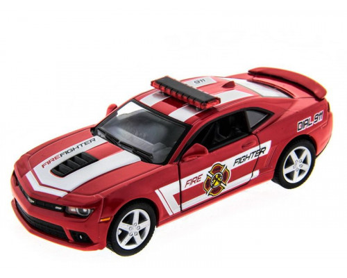 Машина Kinsmart 1:38 Chevrolet Camaro 2014 (Police/Fire) инерция (1/12шт.) б/к