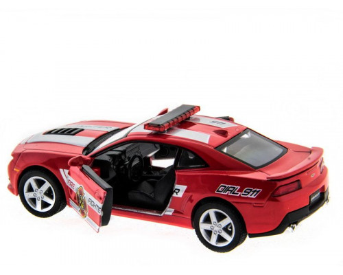 Машина Kinsmart 1:38 Chevrolet Camaro 2014 (Police/Fire) инерция (1/12шт.) б/к